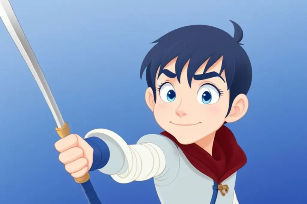 Finn the fencer's game was not on point so the case was investigated by Elementary Man, the hero of our short detective stories for children