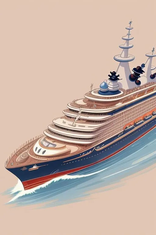 The luxury cruise where Elementary Man, the hero of our short story, travelled