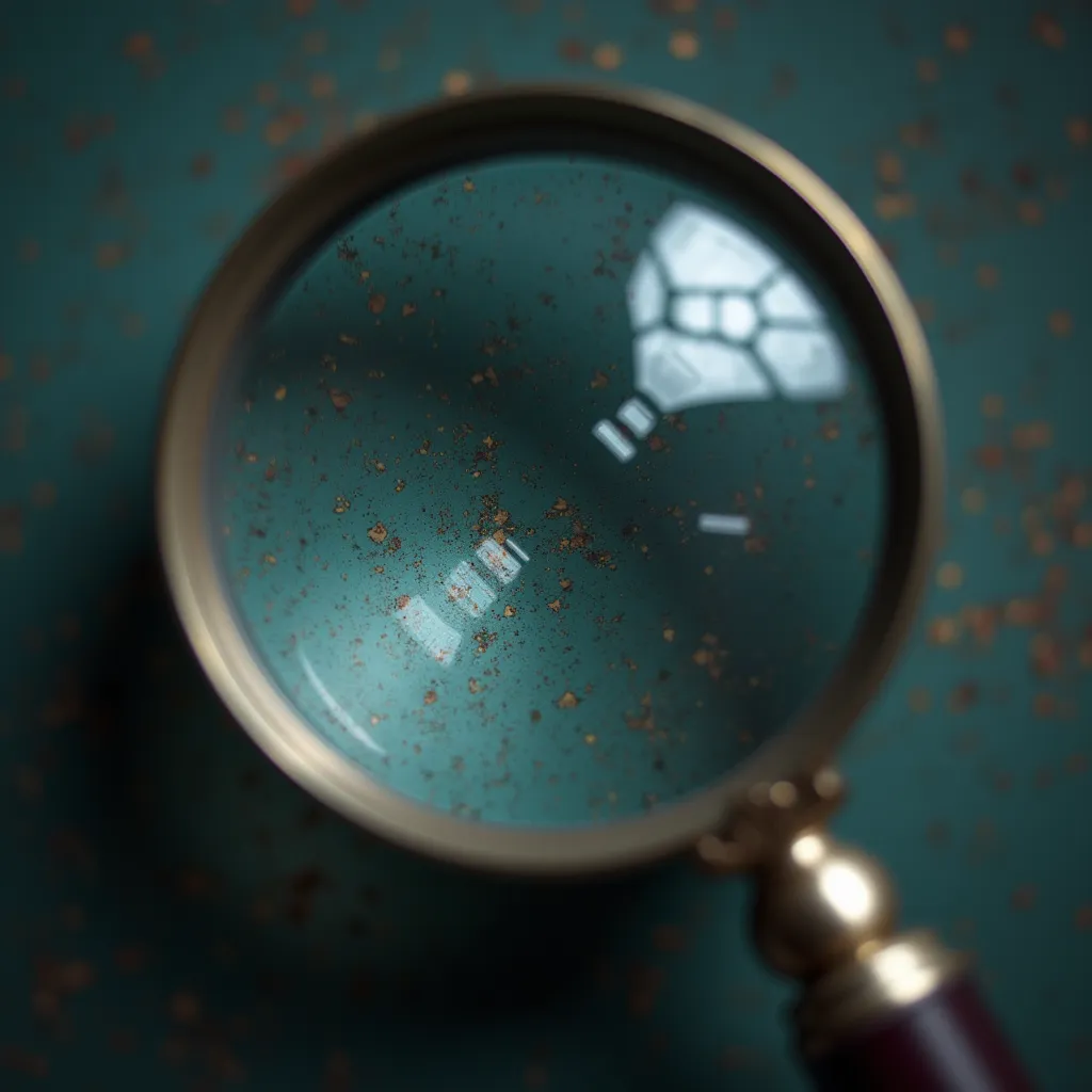 The magnifying glass played an important part in this short story