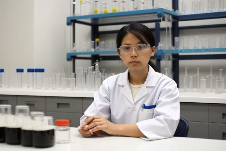 In our short story, the laboratory technician helped in solving the mystery