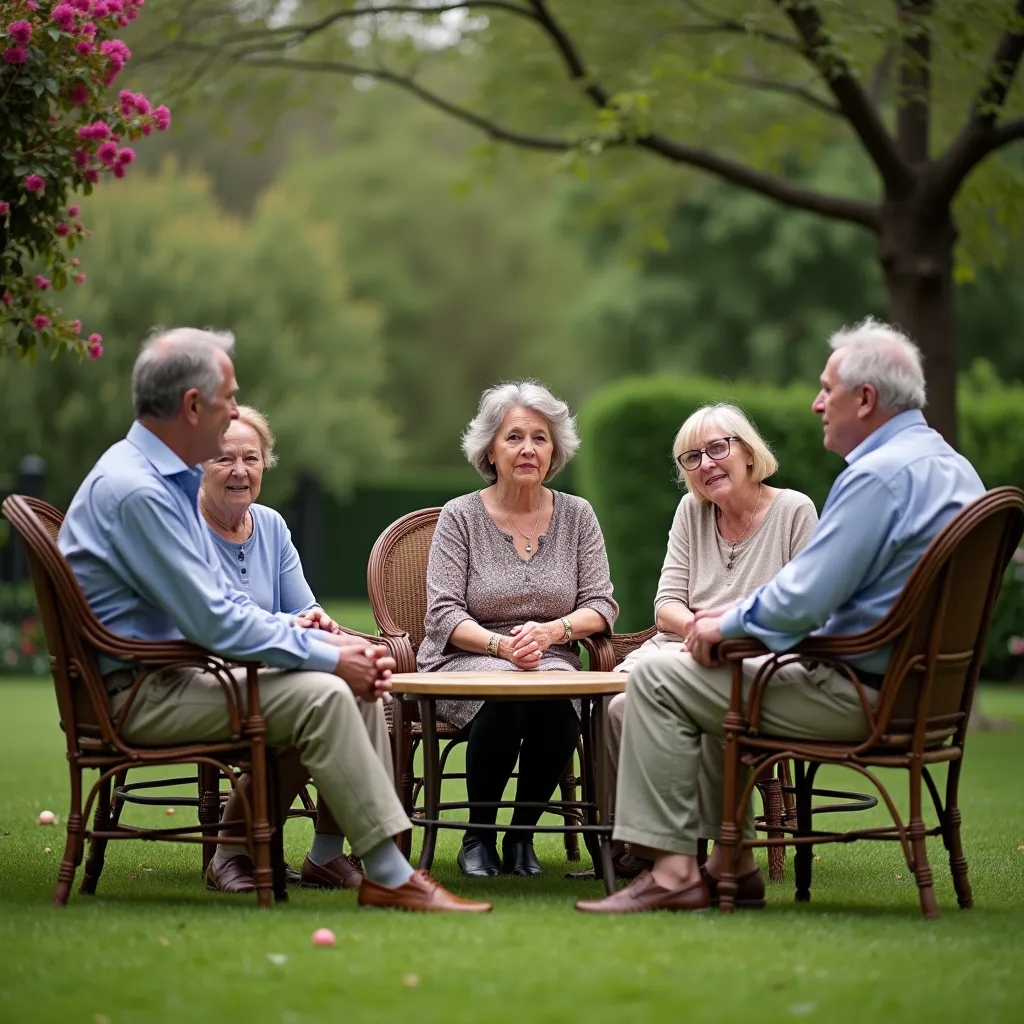 The short story focuses on these retirees who were nervous about their investments